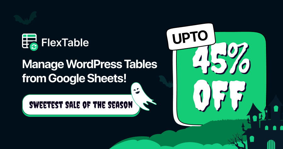 FlexTable Halloween Deal