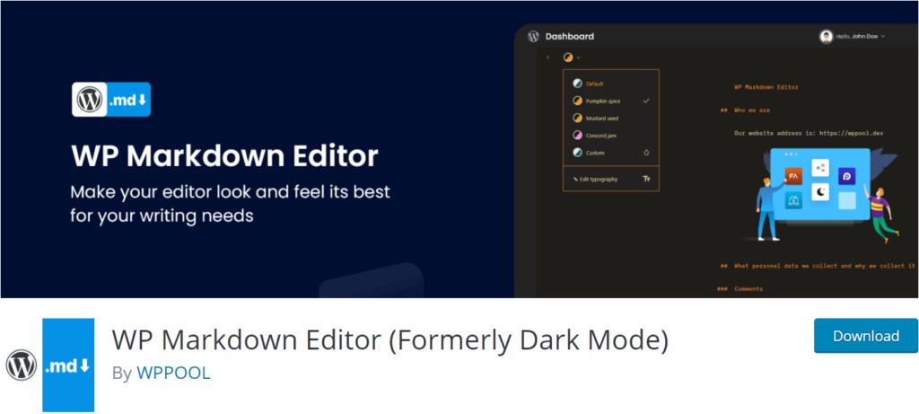 WP Markdown Editor