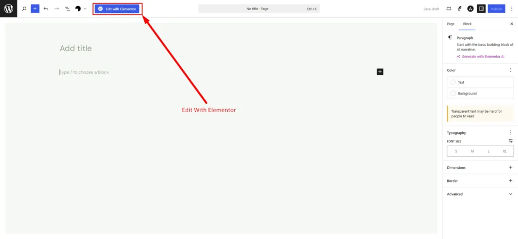 how to enable Dark Mode on Elementor