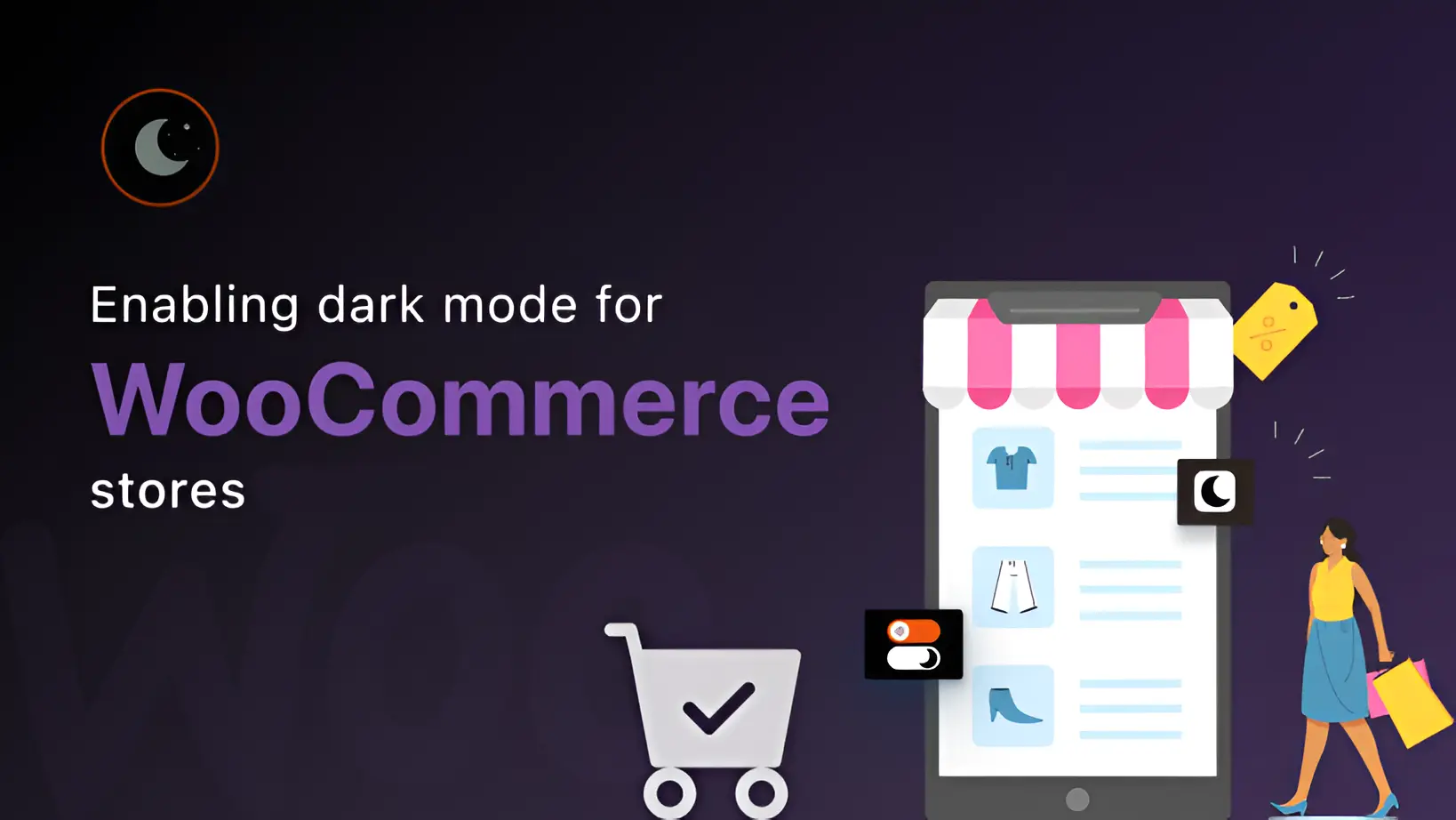 Enabling dark mode for woocommerce store