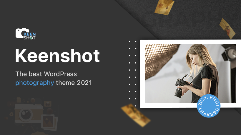 Keenshot, the best WordPress photography theme 2023