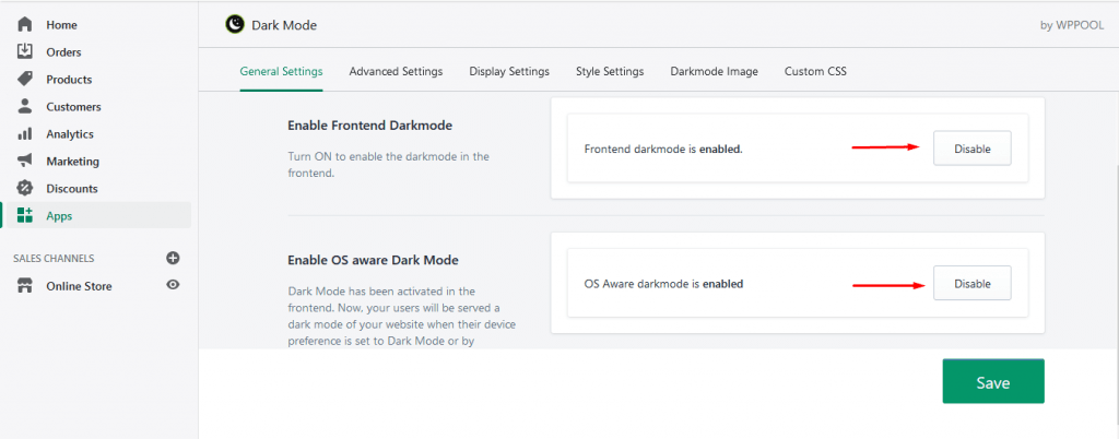 General Settings