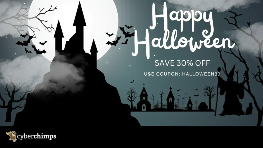 Halloween sales banner