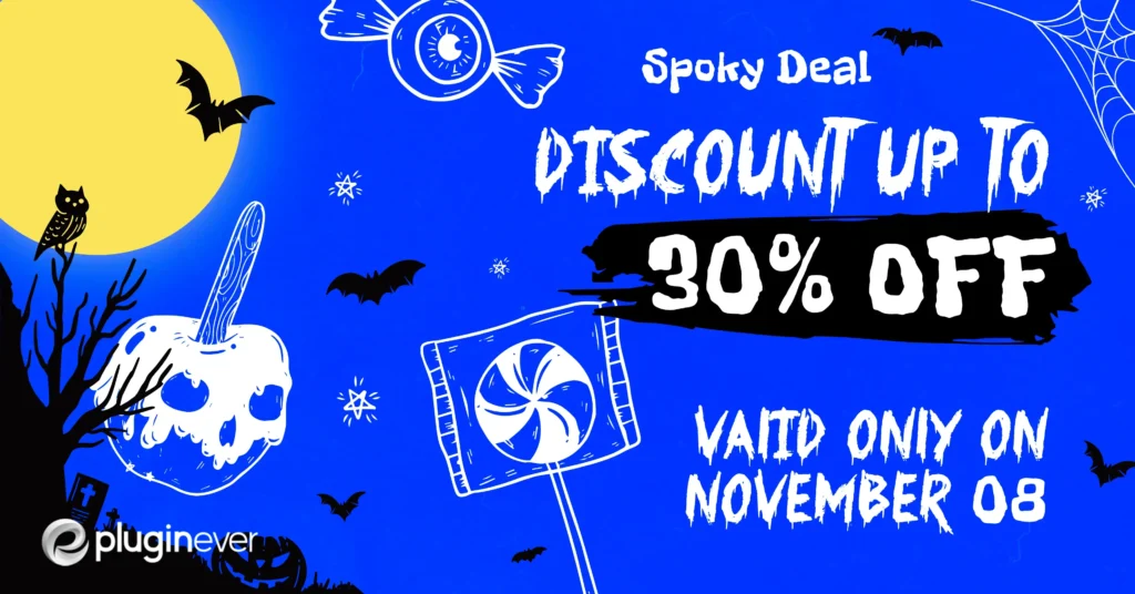 Pluginever halloween deal banner