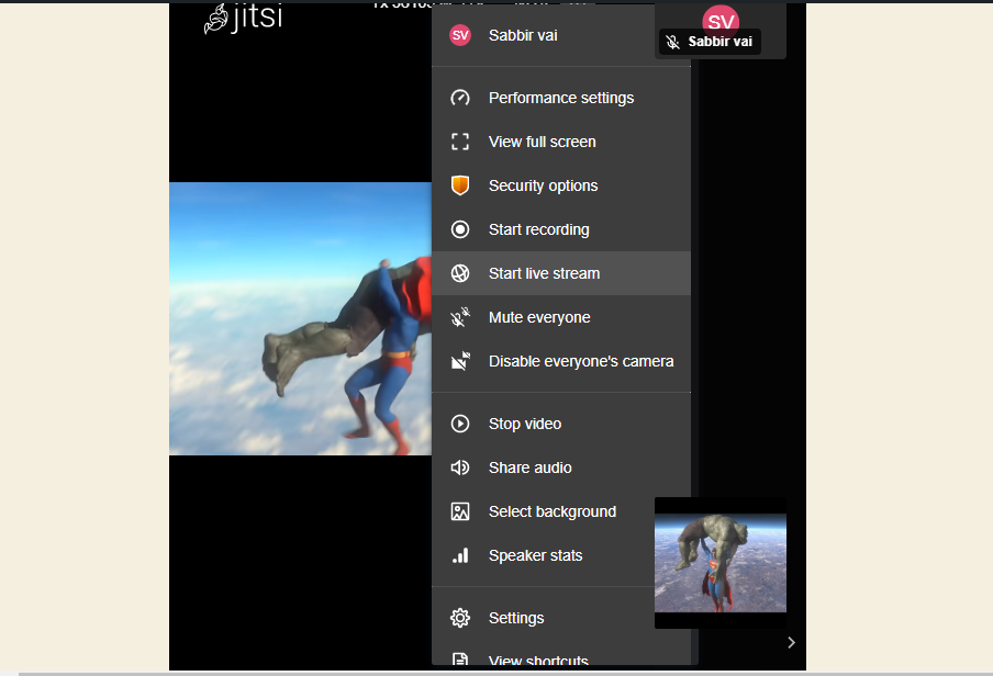 How to do live streaming in Jitsi Meet