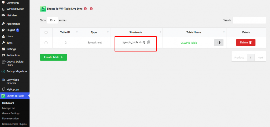 How To Display Tables Directly From Elementor With Google Sheets To WP Table Live Sync