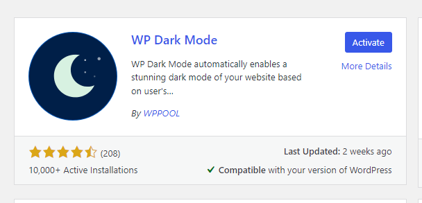 How to Install and Use WP Dark Mode