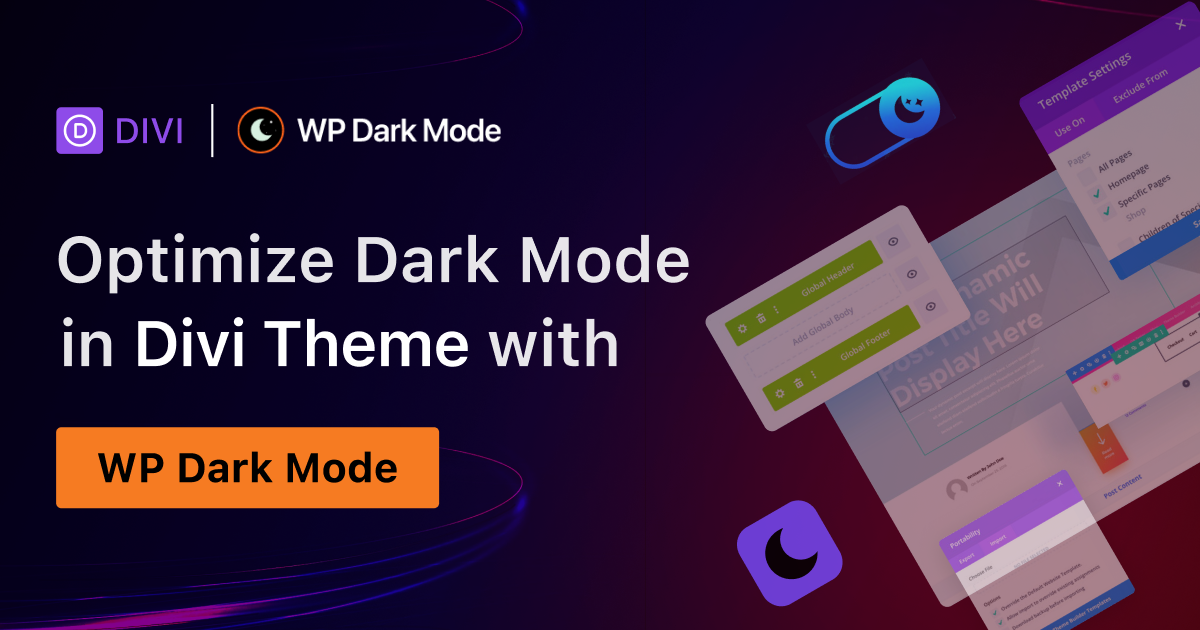 Optimize Divi sites for dark mode with WP Dark Mode