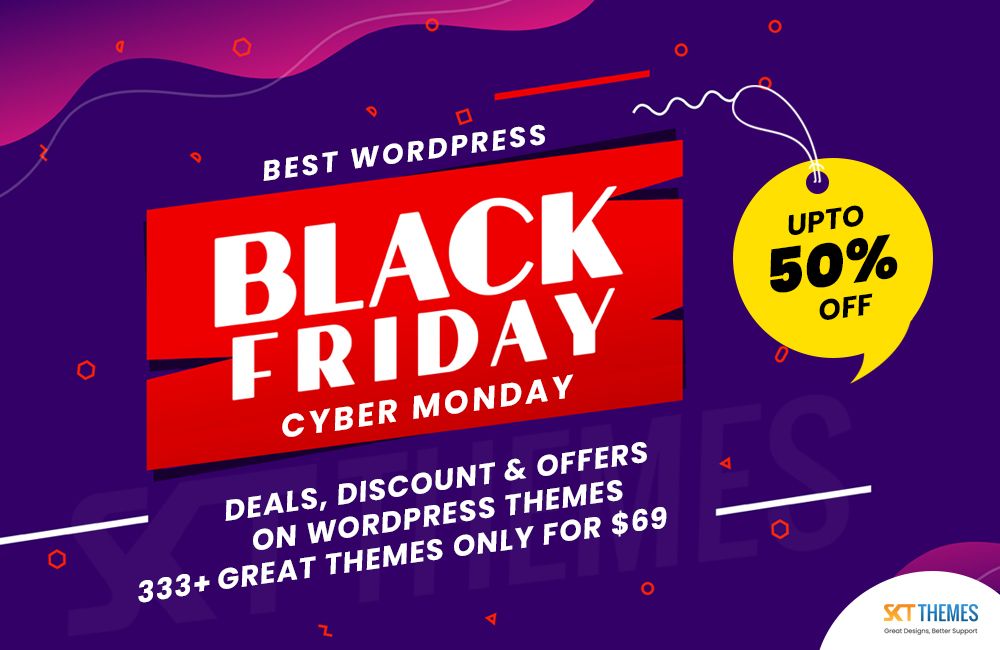 SKT Themes Black Friday and Cyber Monday deals