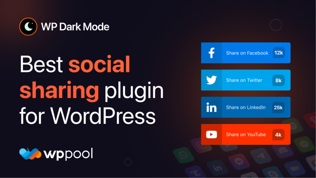 WP Dark Mode - one of the best WordPress social media plugins
