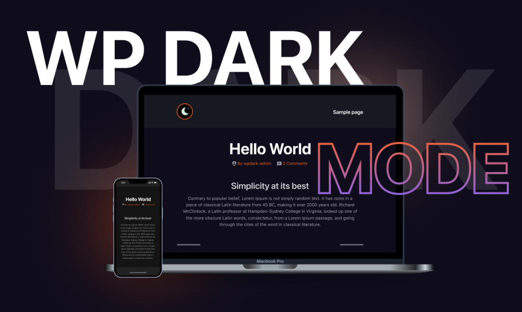 WP Dark Mode - one of the must have WordPress plugins
