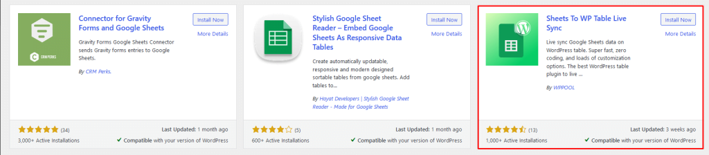 Gravity Forms to Google Sheets Plugin