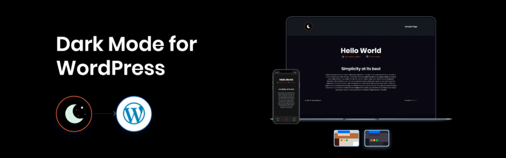 WP Dark Mode plugin