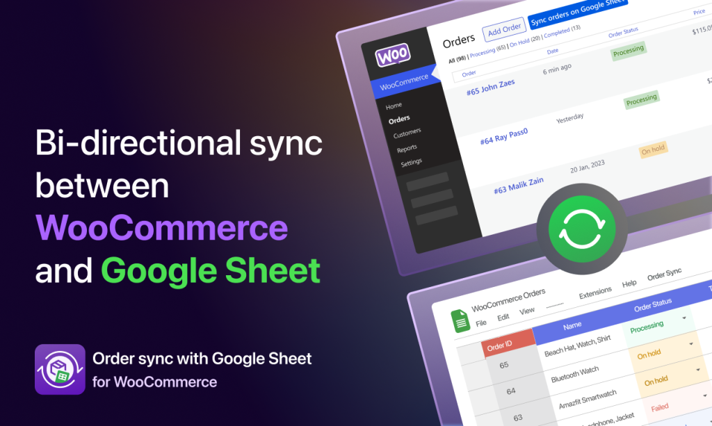 Order Sync With Google Sheet for WooCommerce WooCommerce Order Management Plugins