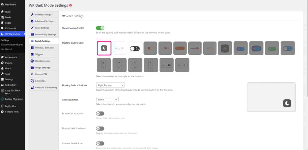 Customize Floating Switch 