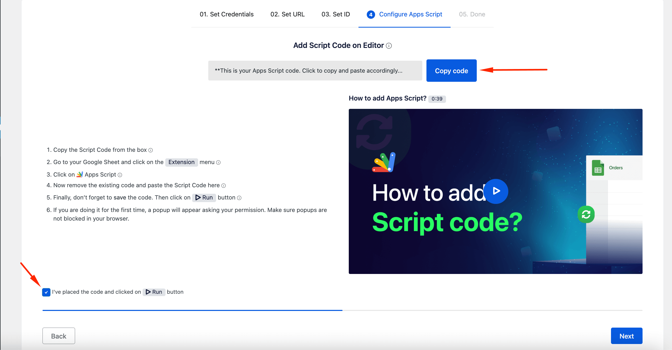 apps script