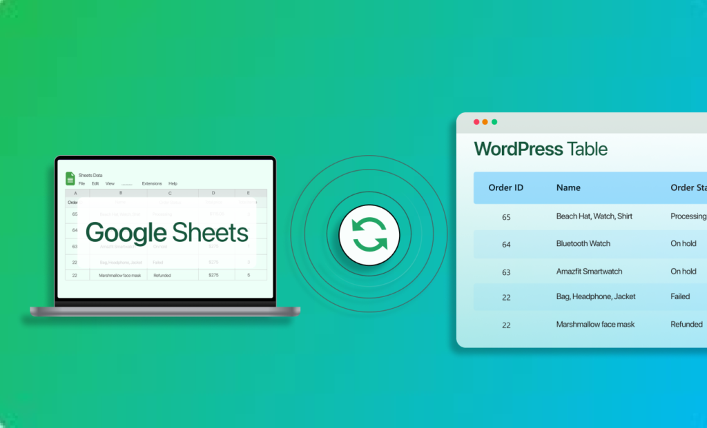WordPress Google Sheets integration for data management