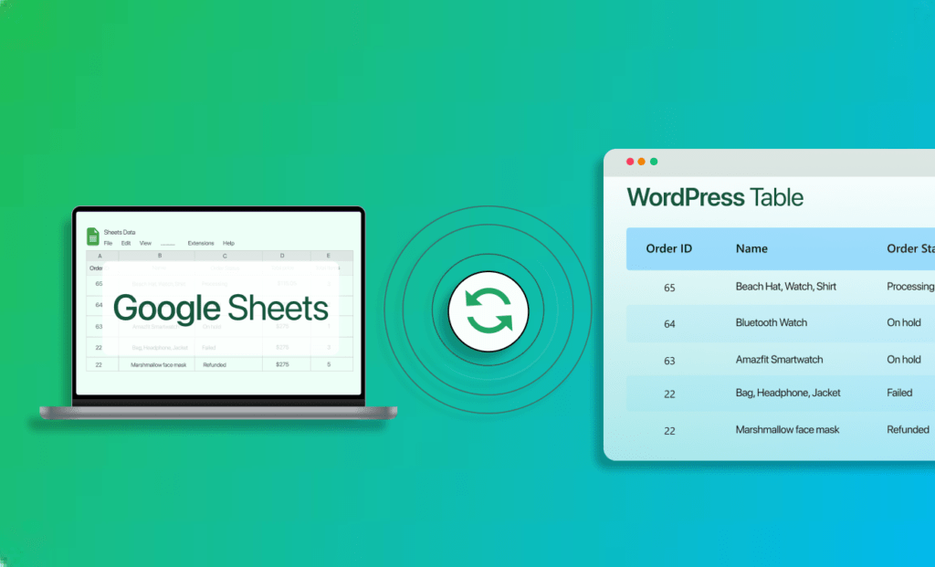 WordPress Google Sheets integration for data management