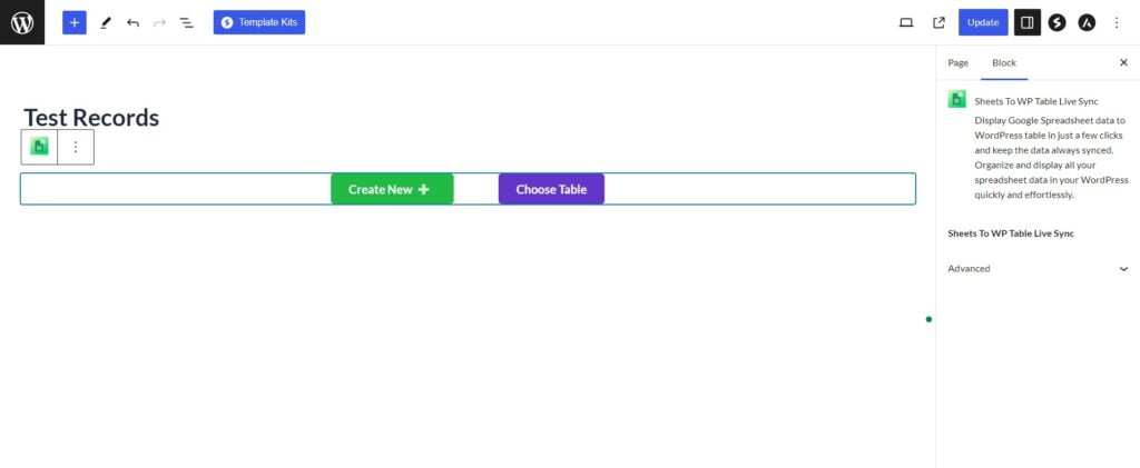 How to use Google Sheets to WP Table Live Sync with Gutenberg block