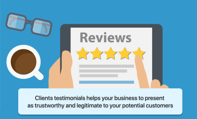 Utilize your customer testimonials or reviews to increase WooCommerce sales