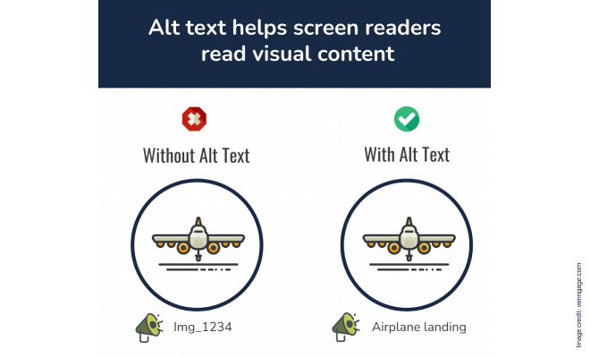 Provide Alt Text for images for WordPress accessibility 