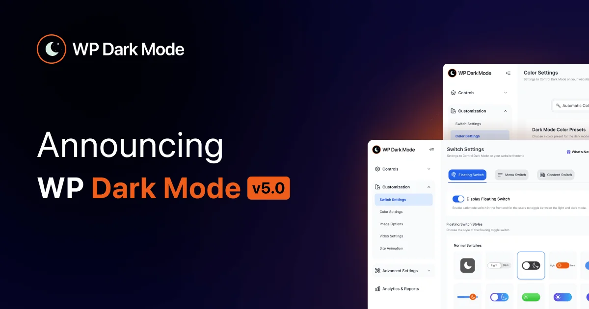 WP Dark Mode 5.0 is Here: Revolutionize Your WordPress Dark Mode 