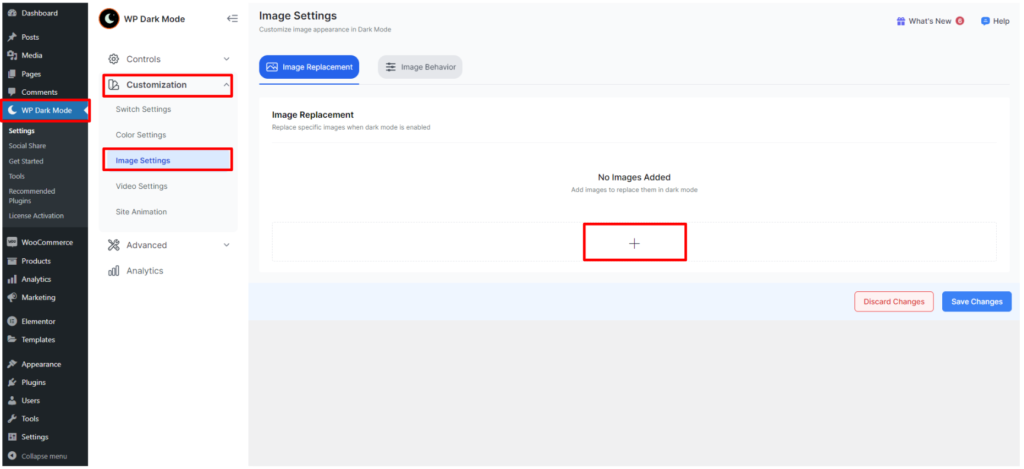 How to Use the Image Replacement Feature of WP Dark Mode