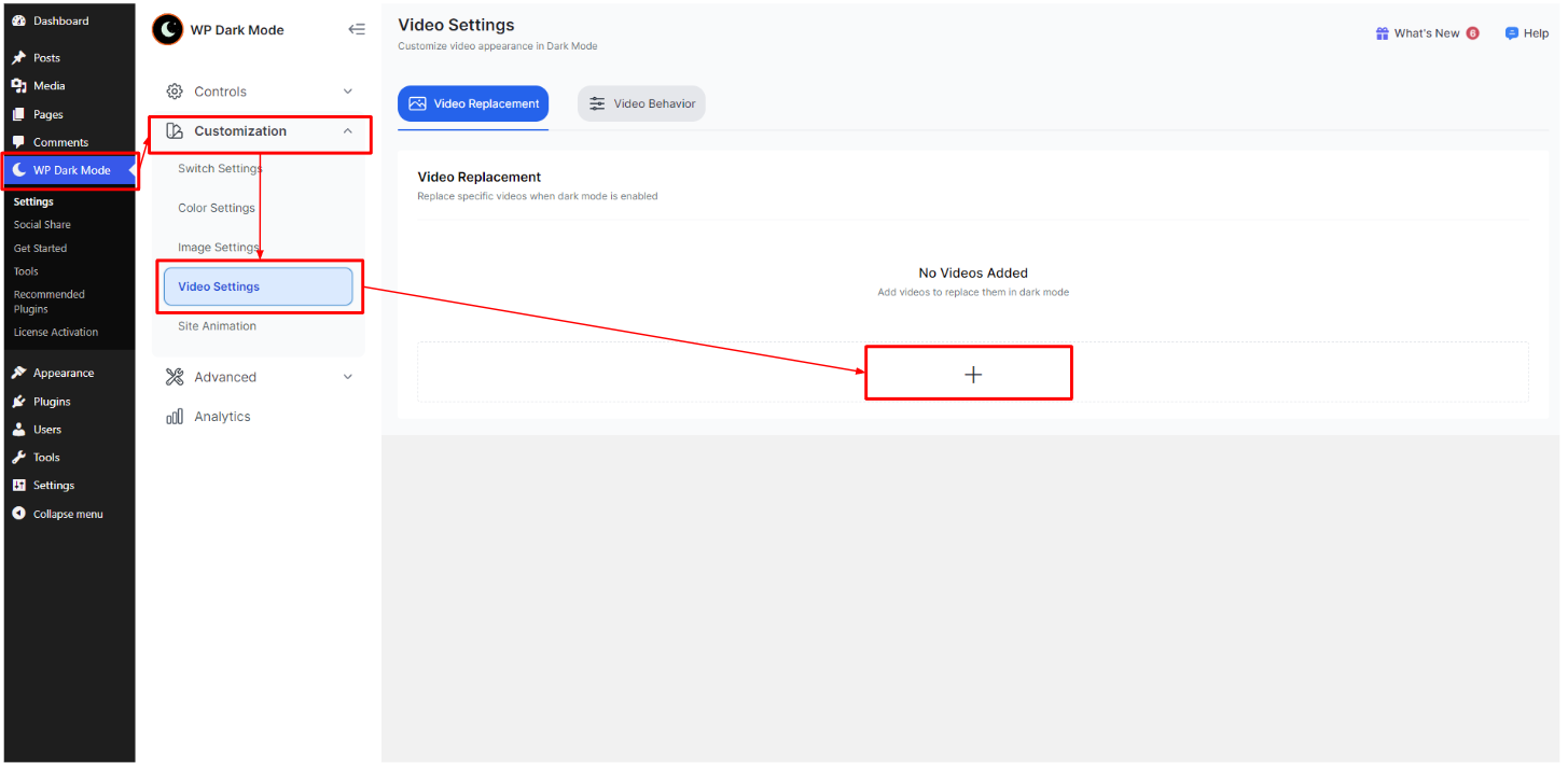 How to Use the Video Replacement Feature of WP Dark Mode