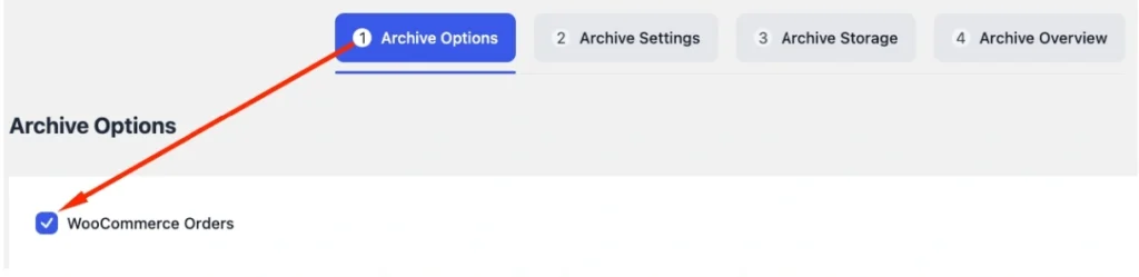 Archive option