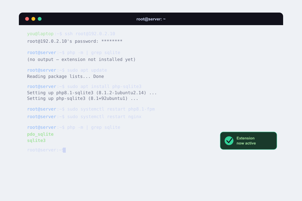 02 ssh terminal install