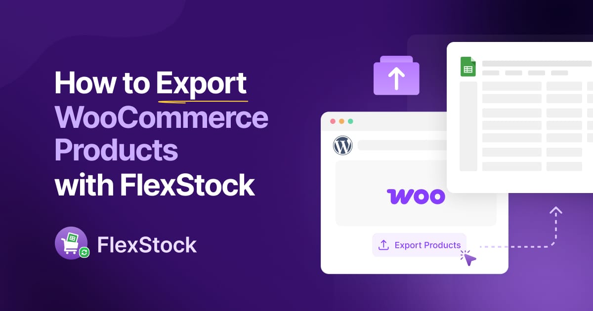 FlexStock 1 ile WooCommerce ürünlerini nasıl ihraç edilir FlexStock ile WooCommerce ürünlerini nasıl ihraç edilir