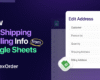 FlexOrder 1.16.0 - Now Edit Shipping & Billing Info Directly from Google Sheets