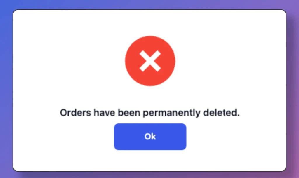 Delete confirm