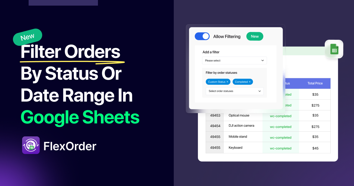 Filter order