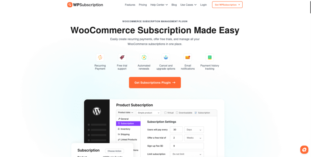 WooCommerce subscription