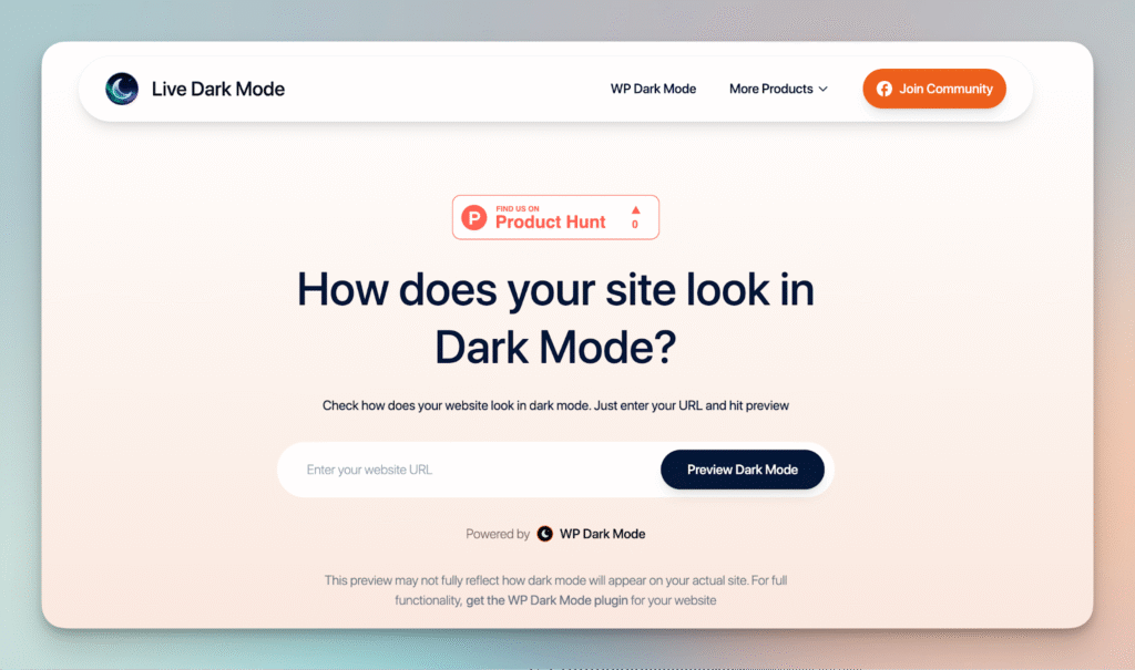 Live Dark Mode - A Community Tool to Preview & Decide if Dark Mode Is Right for You 2 Live Dark Mode - A Community Tool to Preview & Decide if Dark Mode Is Right for You