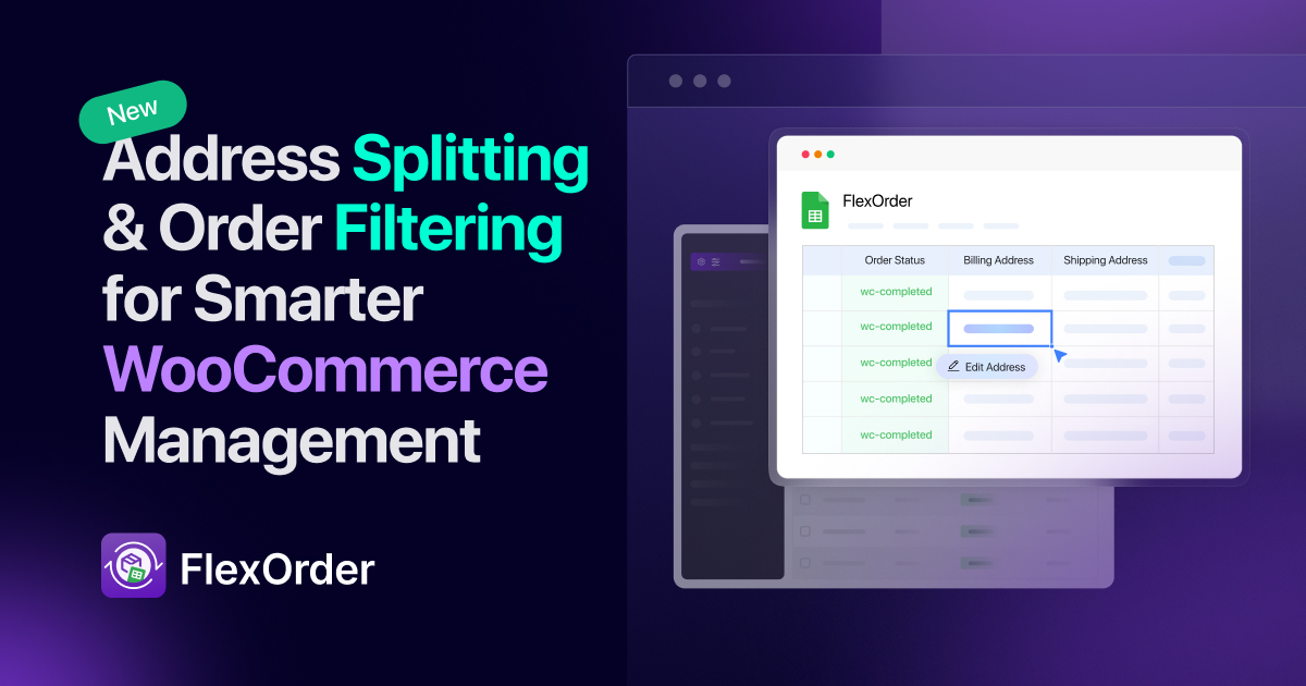 Address Splitting & Order Filtering