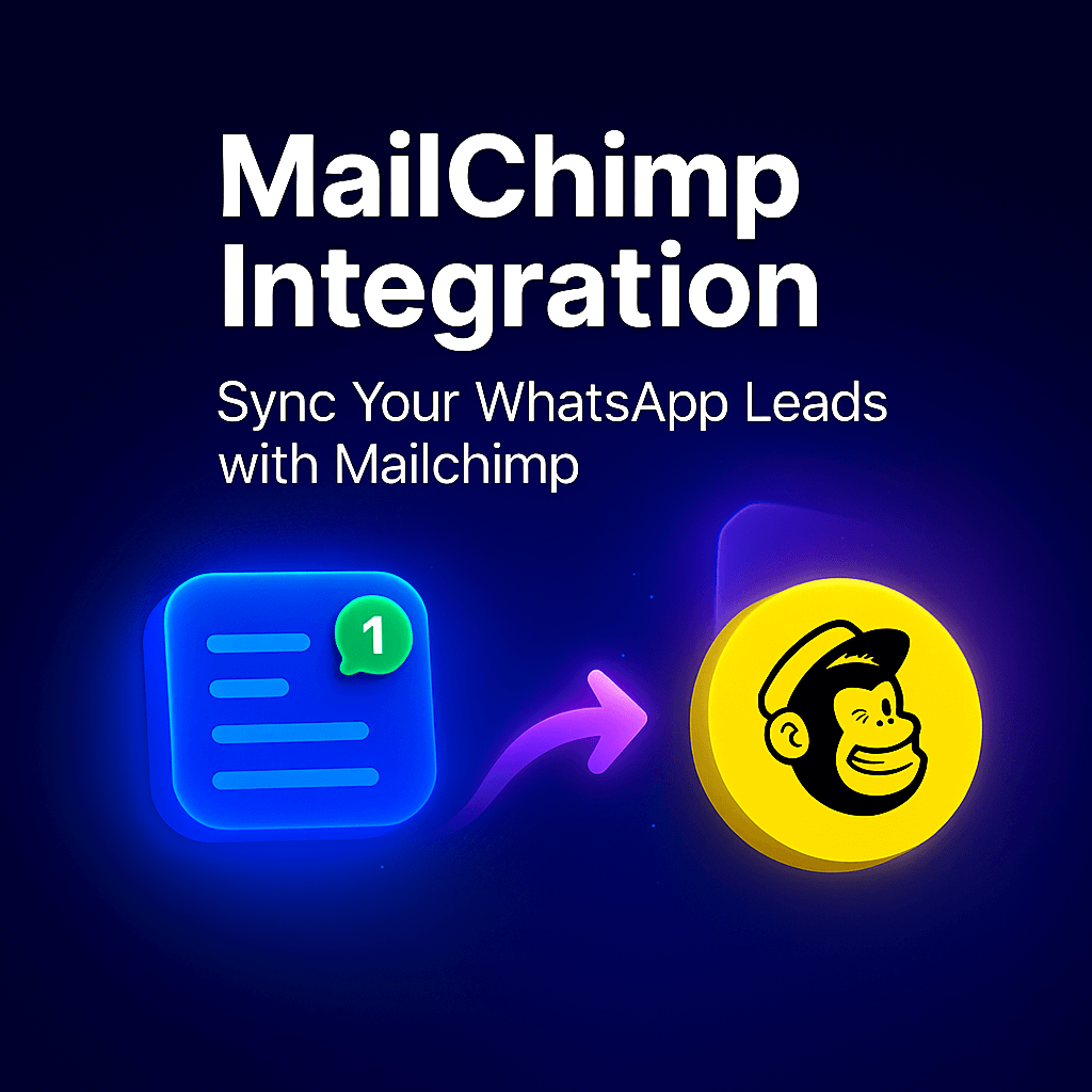 FormyChat logo with Mailchimp mascot and arrow, symbolizing integration for enhanced email marketing
