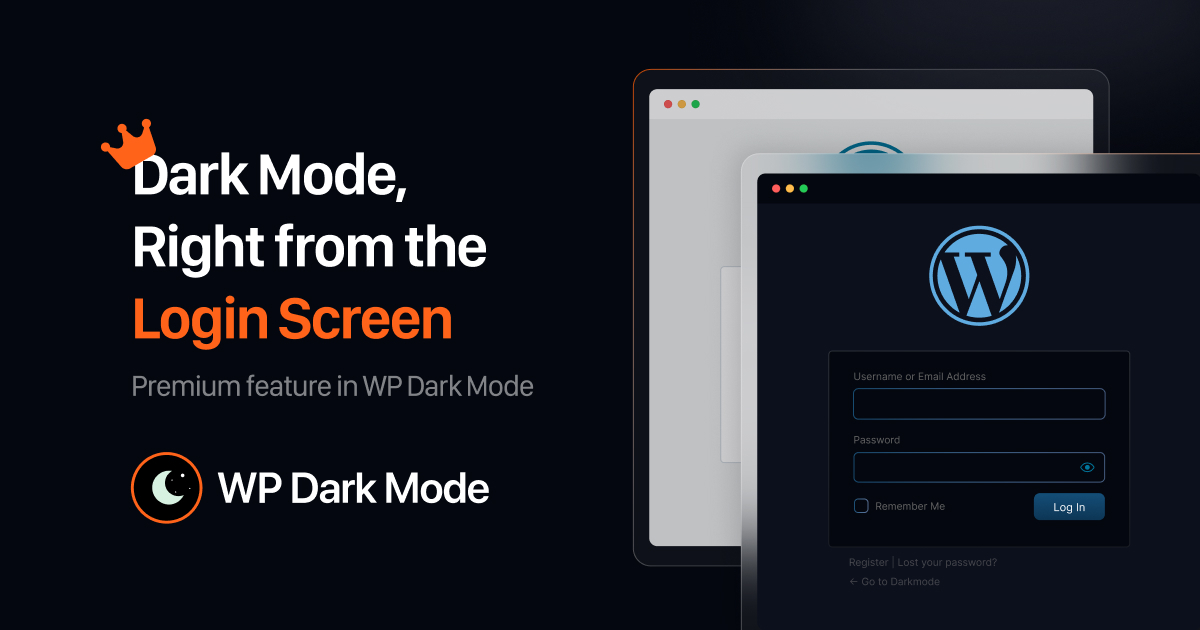 WP Dark Mode for WordPress Login, Register & Reset Pages