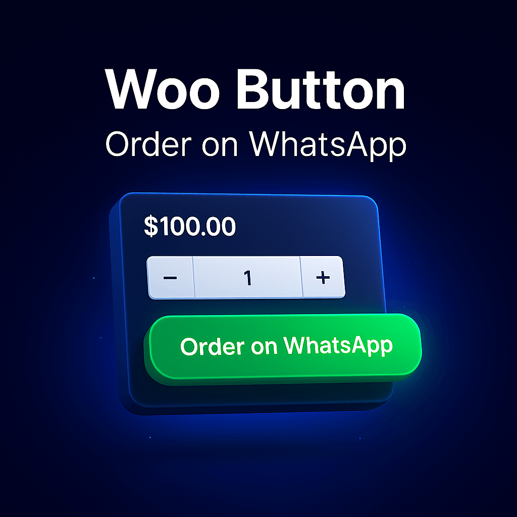 Add to cart page showing the 'Order via WhatsApp' button with arrow, enabling faster purchase through WhatsApp