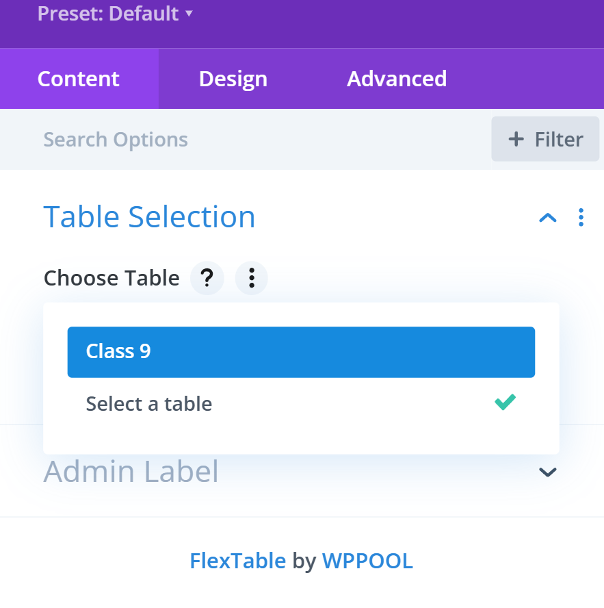 FlexTable Divi Compatibility