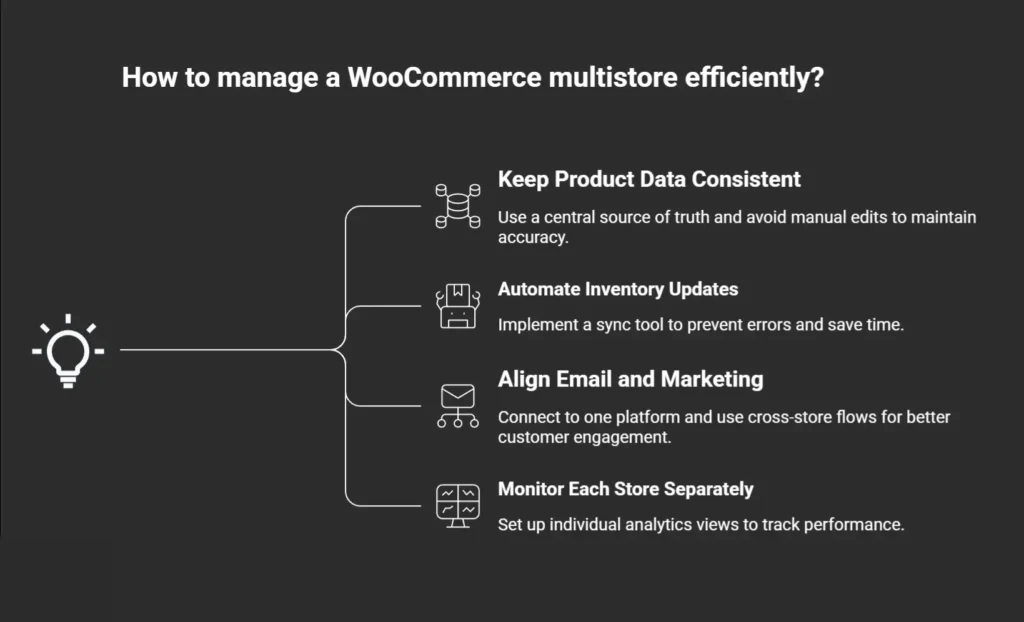 Tips for Managing a WooCommerce Multistore Efficiently