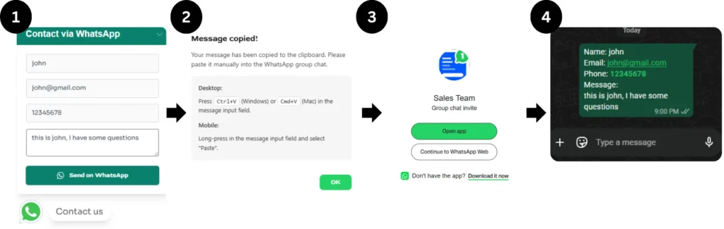 How to Send FormyChat Leads to a WhatsApp Group