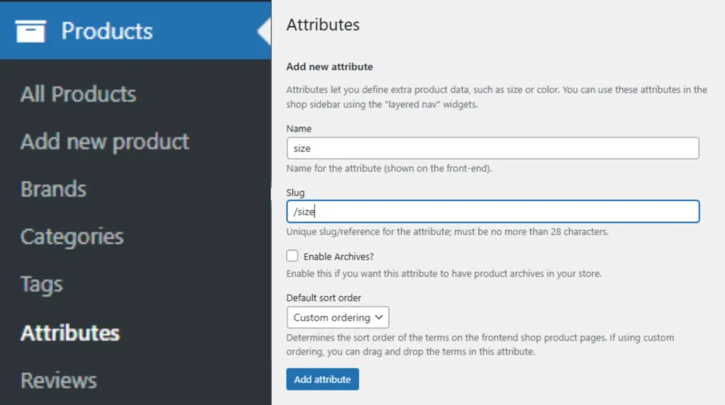 How to create global product attribute