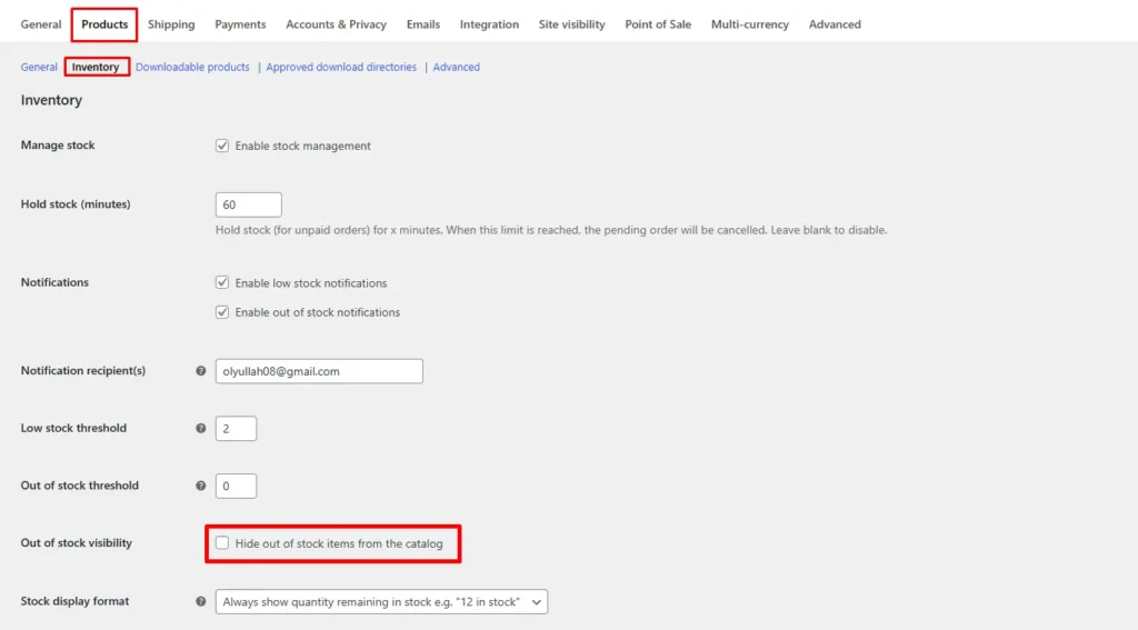 Method 4 Hide Out of Stock Products Automatically