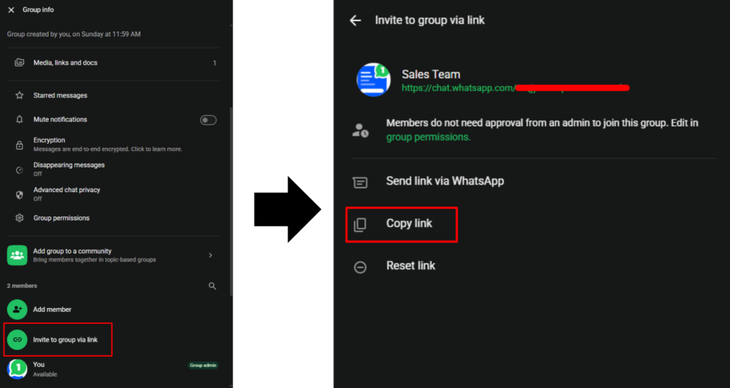 Step 1 Get Your WhatsApp Group Invite Link
