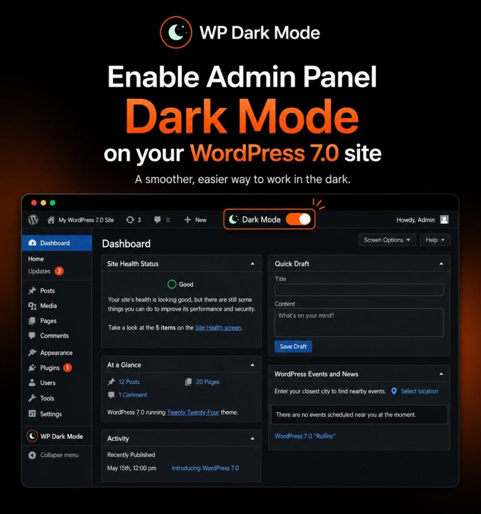 Dark Mode Enabled