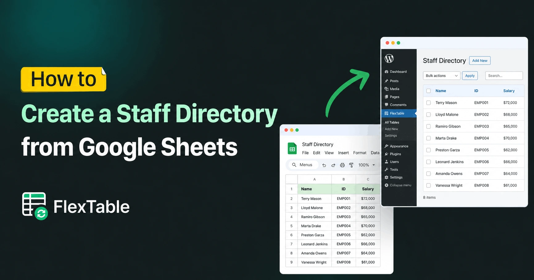 How to Create a WordPress Staff Directory from Google Sheets