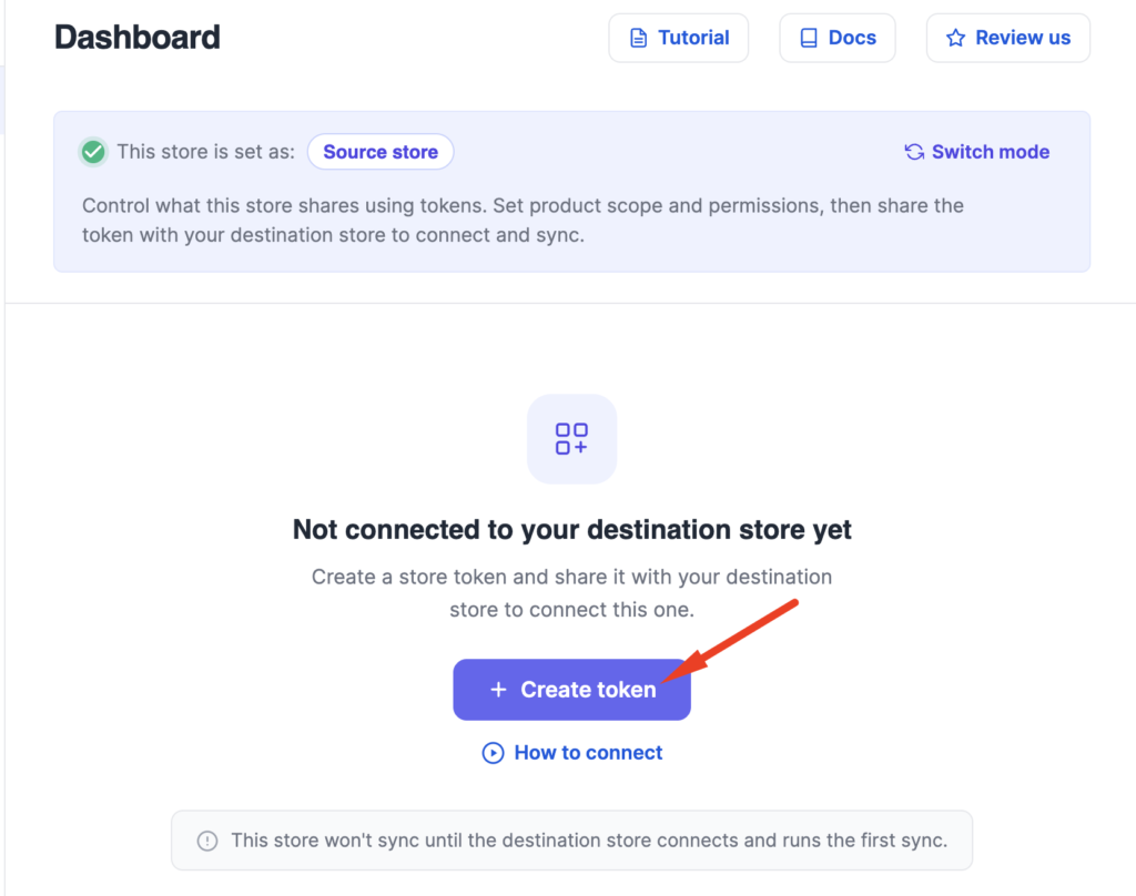 Create token