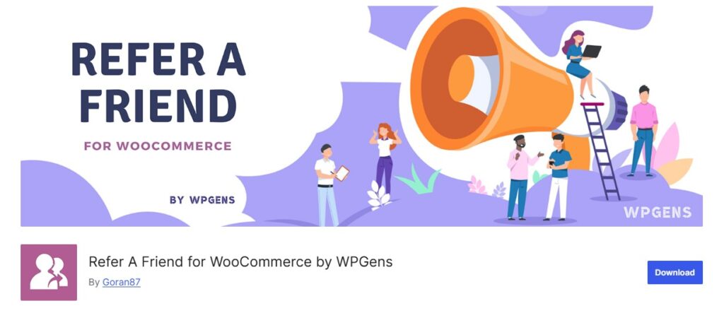 Refer a friend WordPress Org Dashboard